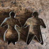 Vintage Man & Woman Cookie Cutters