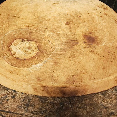Old Turned Wooden Bowl