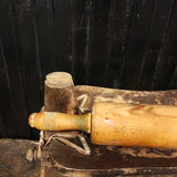 Vintage Green Handled Rolling Pin