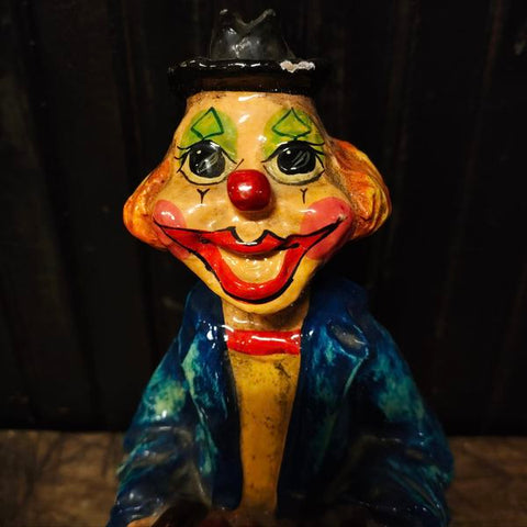 Vintage Alvarez Mexico Paper Mache Clown