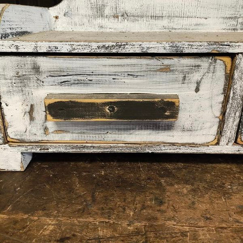 Primitive Shelf With 2 Draws