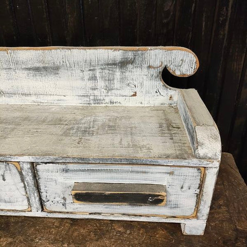 Primitive Shelf With 2 Draws