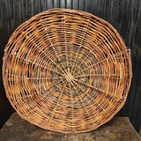 Vintage X Large Willow Handled Gather Basket/Tray