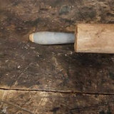 Antique Grey Blue Handle Rolling Pin