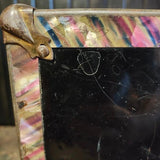 Antique metal doll trunk