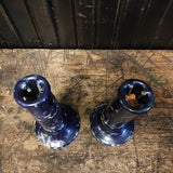 Bennington Pottery stoneware blue and white spackle