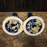 Bennington Pottery stoneware blue and white spackle