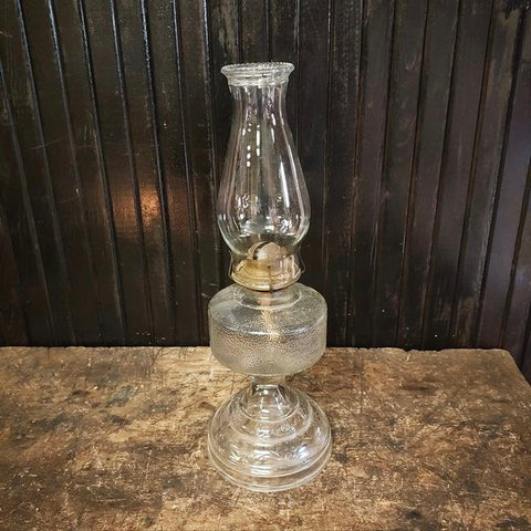 Antique glass Oil Lantern.