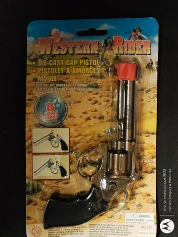 4 Weston Riders Diecast Cap Pistol