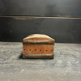 Vintage Rustic Wood and Metal Trinket Box