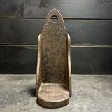 19th Century Wood Candle Box Can Be Mounted