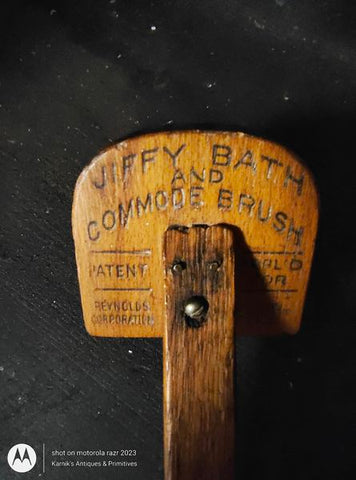 Antique Jiffy Bath & Commode Brush