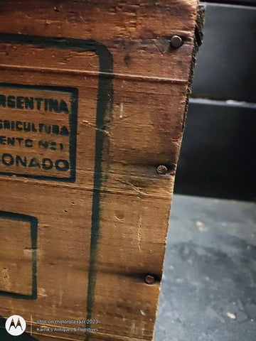 Vintage Corned Beef Wooden Box