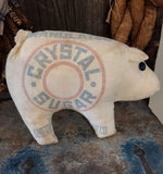Crystal Sugar Fabric Pig