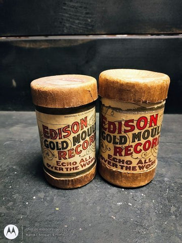 Edison Gold Molded Cylinder Record
