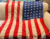 Antique American Flag 48 stars Reliance No. R 46 Made By Annin 4' X 6'