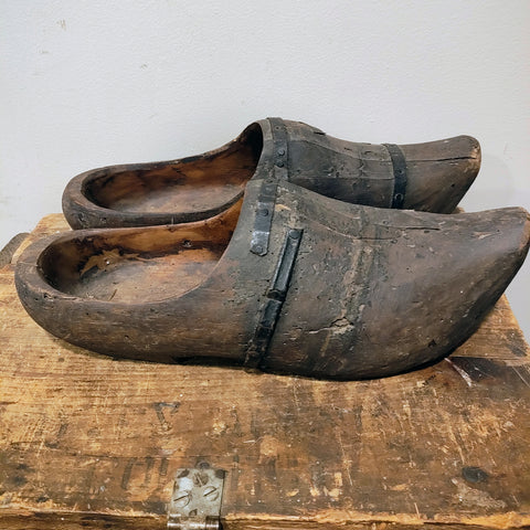 Antique Wooden Clogs