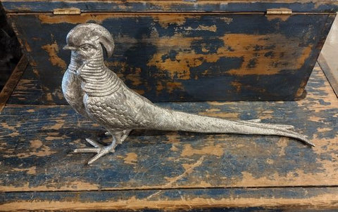 Vintage Pewter Pheasant