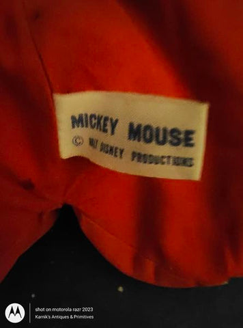 Vintage Mickey Mouse Bean Bag Toy