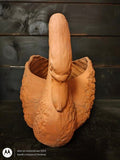Vintage Terracotta Swan Planter
