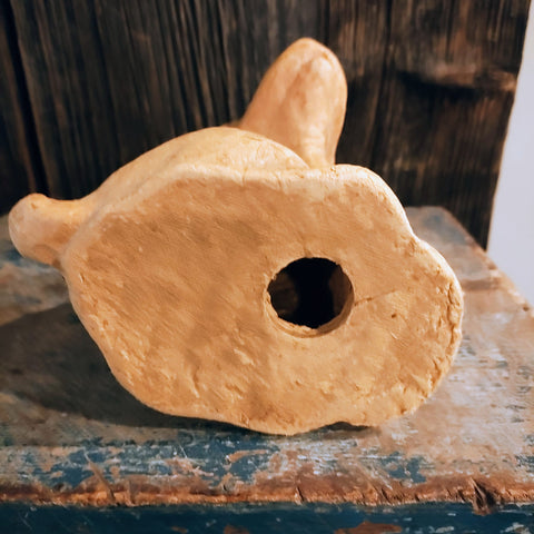 Vintage Paper Mache Dog Resin