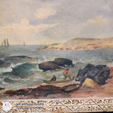 Early Primitive Oil Paint Of Sailor