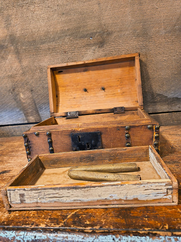 Antique Wooden Trunk