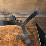 Antique Primitive Rush & Candle Holder