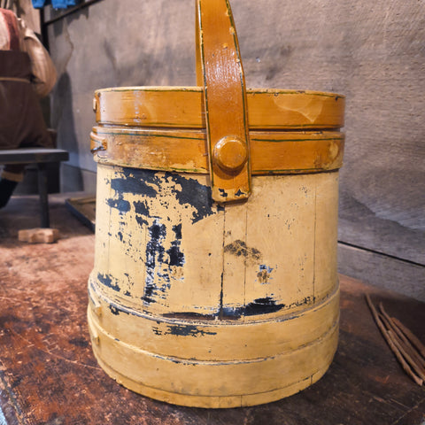 Antique Primitive Wooden Firkin