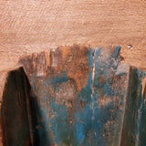 Antique Original Blue Painted Scoop