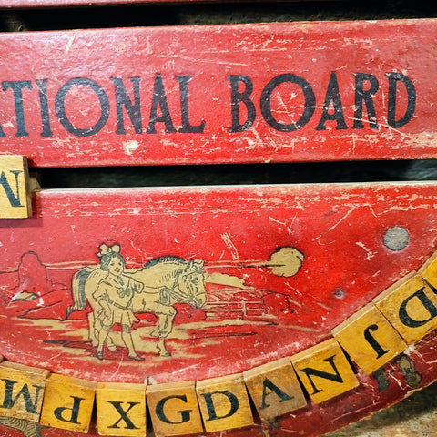 Antique 1912 Reversible Education Board