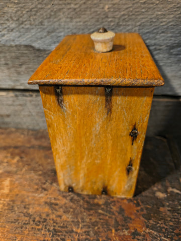 Primitive Animal Apothecary Drawer Early Blue Coverlets and Lindsey Woolsey Coverlet Strips.