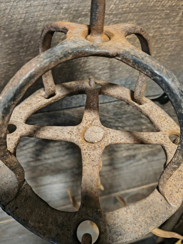 Antique wrought iron game hook