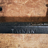 Vtg 5 Pc Set CAST IRON KITCHEN UTENSIL Spoon Ladle Rack TAIWAN Primitive Decor