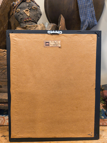 Primitive Cross Stitching with Wooden Frame