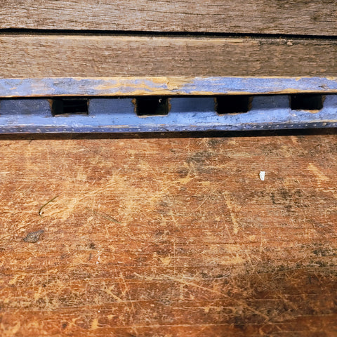Antique Spoon Rack with Original Blue Paint