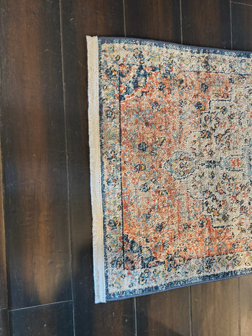 PEIMITIVE TURKISH OUSHAK AREA RUG 2.5x6 Ft BOHEMIAN RUG