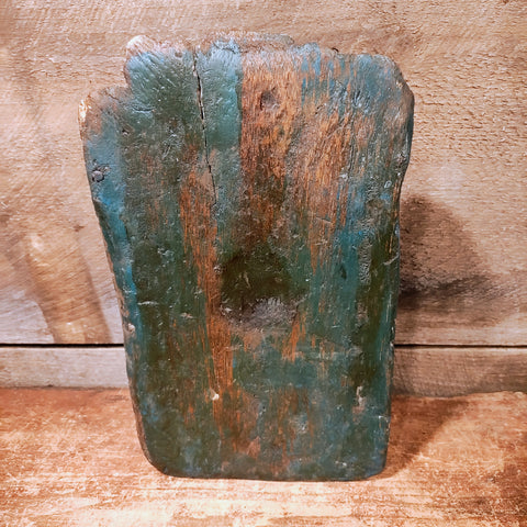 Antique Original Blue Painted Scoop