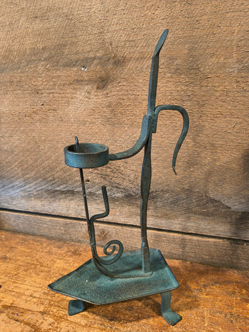 Primitive Metal Candle Holder