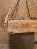 Antique hanging wooden scale