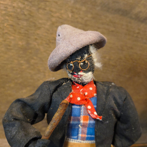 Antique Folk Art Primitive Doll of Man