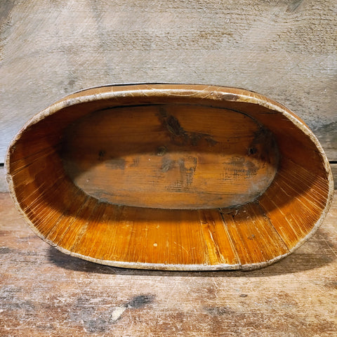 RARE Antique Chinese Foot Binding Soaking Wood BASIN