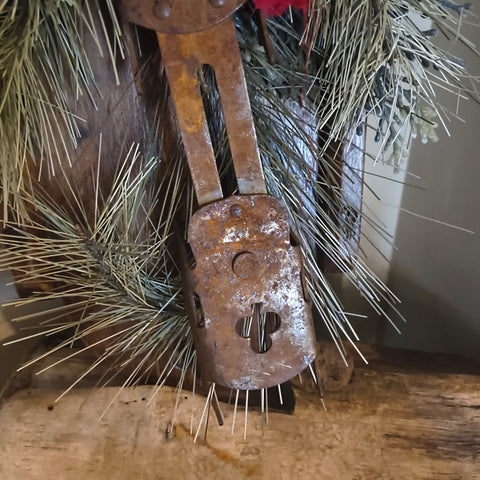 Antique Primitive Wooden Holiday Decoration 18"