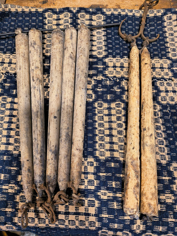Primitive Faux Tallow Candles 11"