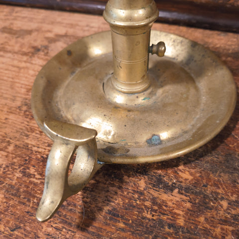 Antique Brass Chambers Candlestick