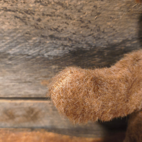 Primitive Straw-Stuffed Teddy Bear 11"
