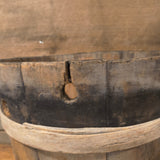 Antique Primitive Wooden Sap Bucket 11"