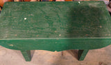 Antique Green Painted Cricket Stool