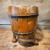 RARE Antique Chinese Foot Binding Soaking Wood BASIN