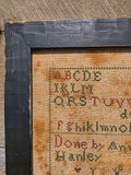 Primitive Cross Stitching with Wooden Frame